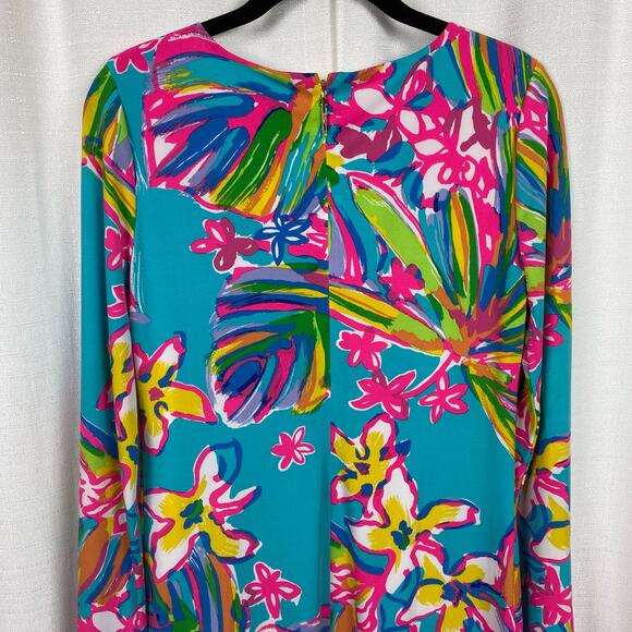Lilly Pulitzer Fairfield Blue Summer Haze Engineered Tunic Dress Sz.S - Picture 10 of 16